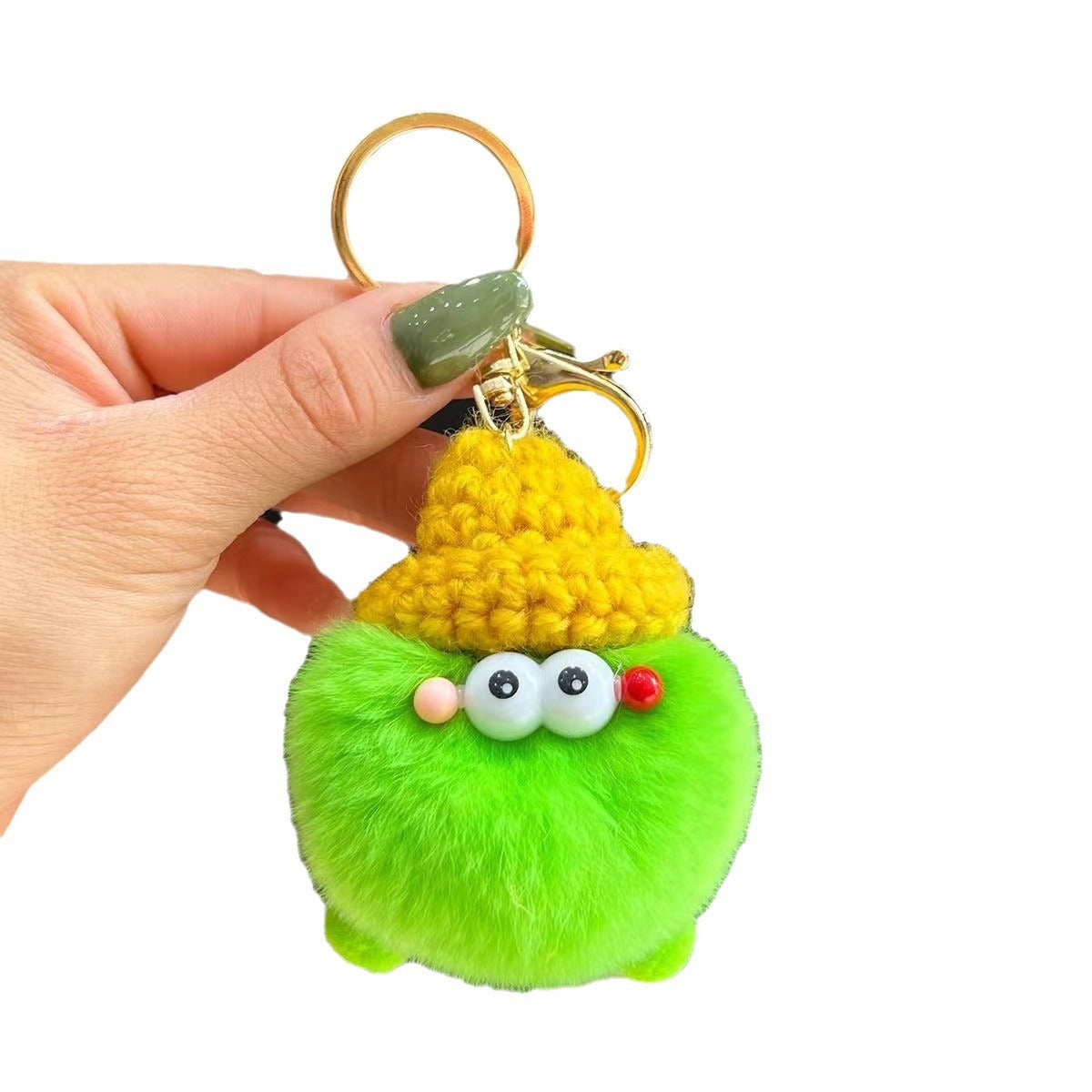 Wholesale  ugly cute small coal cart key chain